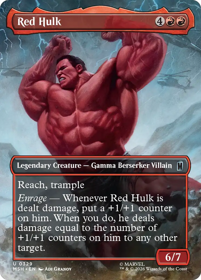 Red Hulk (Borderless) [Marvel Super Heroes]
