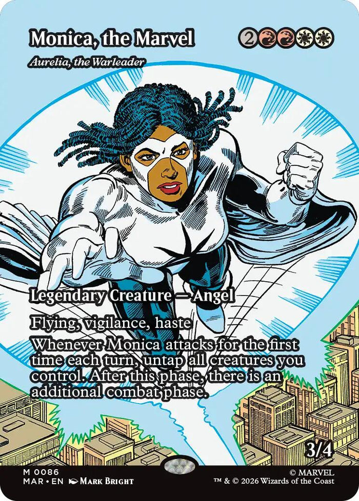 Monica, the Marvel - Aurelia, the Warleader (Borderless) [Marvel Universe: Eternal-Legal]