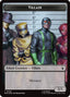 Villain // Robot Villain Double-Sided Token (025//026) (Surge Foil) [Marvel Super Heroes Tokens]