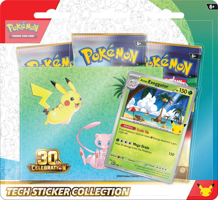 Pokémon Mega Evolution: 30th Celebration Tech Sticker Collection [Alolan Exeggutor]