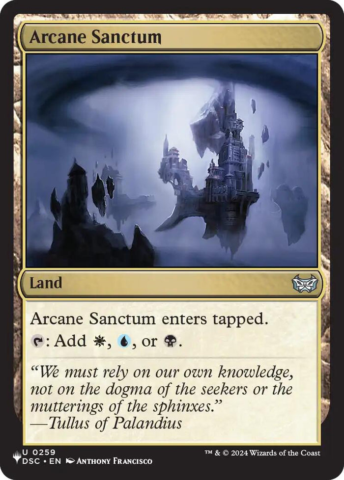 Arcane Sanctum (DSC) [The List]
