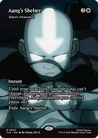 Aang's Shelter - Teferi's Protection (Borderless) [Avatar: The Last Airbender: Eternal-Legal]