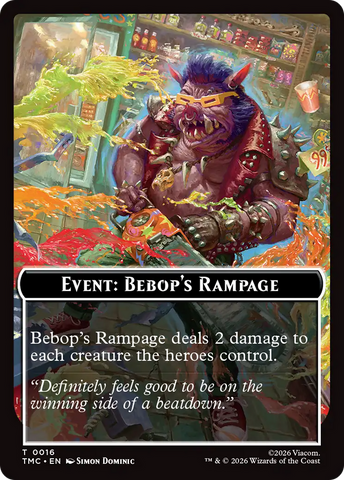 Event: Bebop's Rampage [Teenage Mutant Ninja Turtles Commander Tokens]