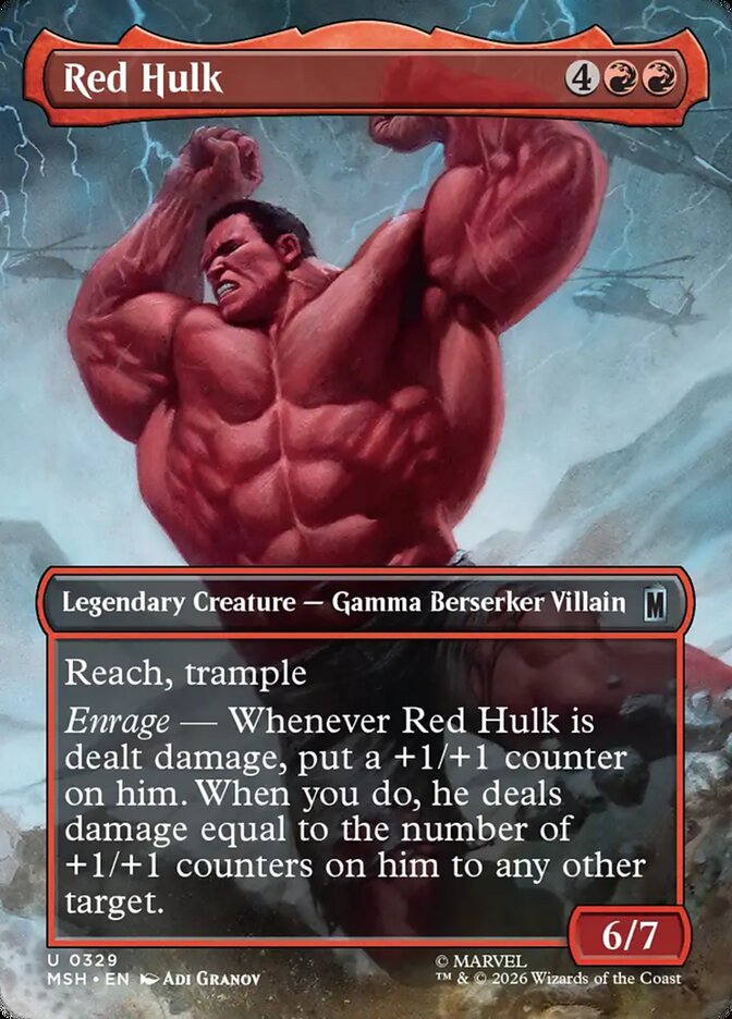 Red Hulk (Borderless) [Marvel Super Heroes]