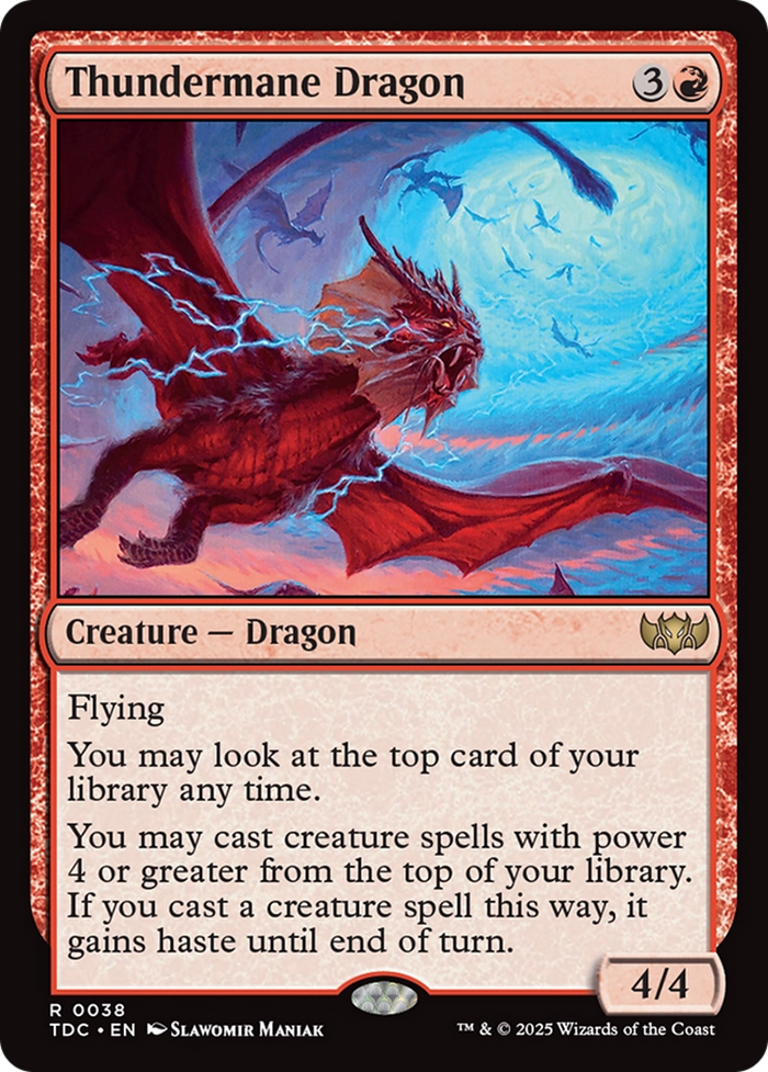 Thundermane Dragon [Tarkir: Dragonstorm Commander]