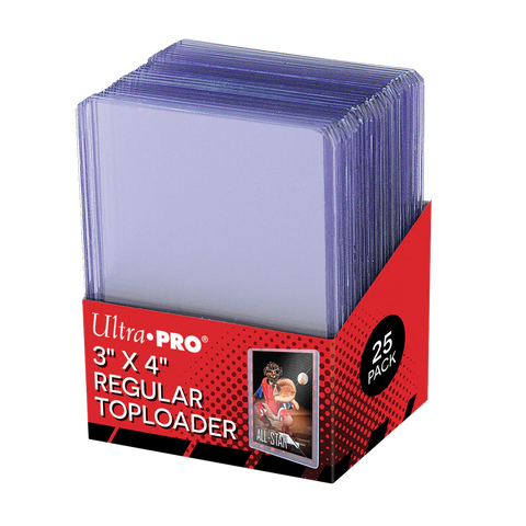 Ultra PRO 3" x 4" Clear Regular Toploaders (25ct) for Standard Size Cards