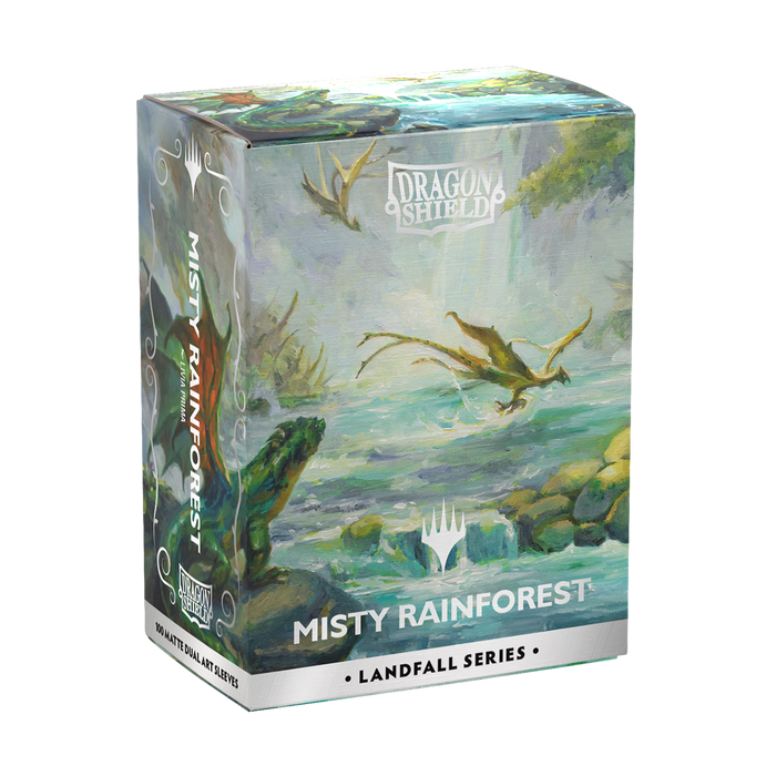Dragon Shield: Standard 100ct Sleeves - Landfall Series - Misty Rainforest (Dual Matte)