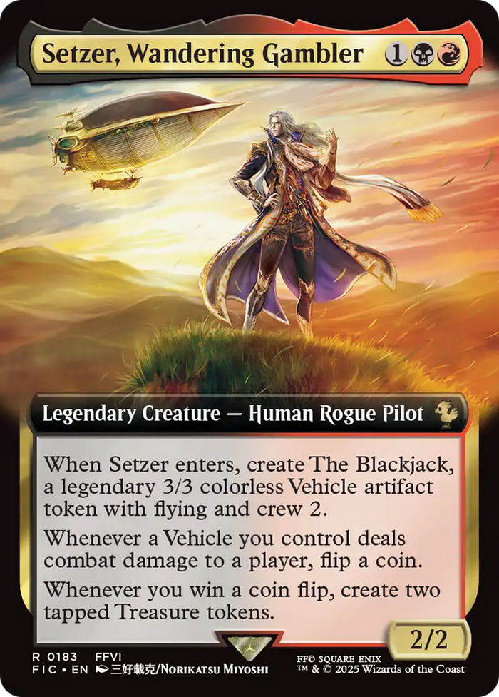 Setzer, Wandering Gambler (Extended Art) [FINAL FANTASY Commander]