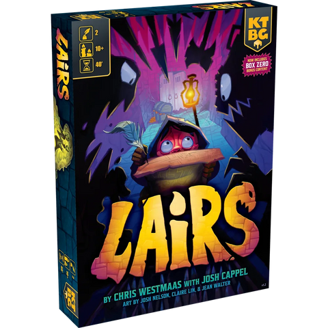 Lairs Board Game with Box Zero Bonus Content | Boreal Gaming