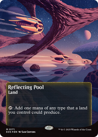 Reflecting Pool (0171) (Borderless) (Galaxy Foil) [Edge of Eternities: Stellar Sights]