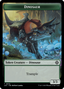 The Monarch // Dinosaur Double-Sided Token [The Lost Caverns of Ixalan Commander Tokens]