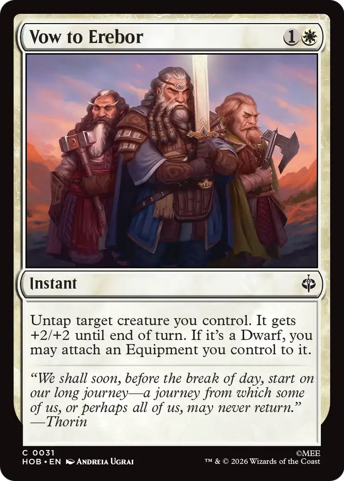 Vow to Erebor [The Hobbit]