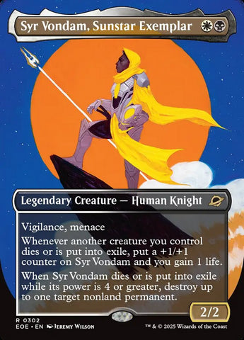 Syr Vondam, Sunstar Exemplar (Borderless) [Edge of Eternities]