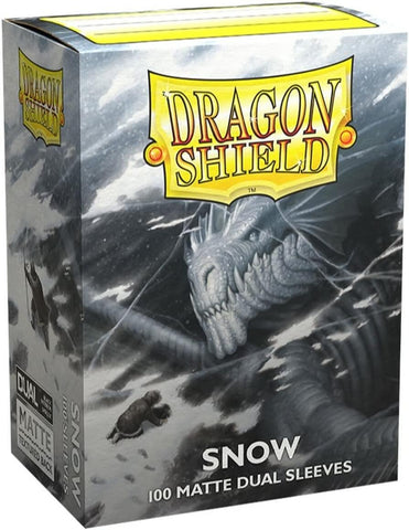 Dragon Shield: Standard 100ct Sleeves - Snow (Dual Matte)