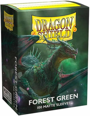 Dragon Shield: Standard 100ct Sleeves - Forest Green (Matte)
