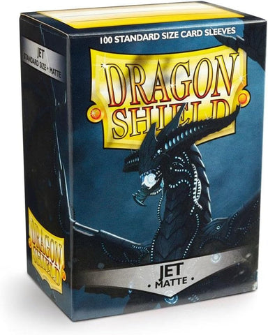 Dragon Shield: Standard 100ct Sleeves - Jet (Matte)