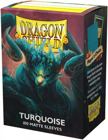 Dragon Shield: Standard 100ct Sleeves - Turquoise (Matte)