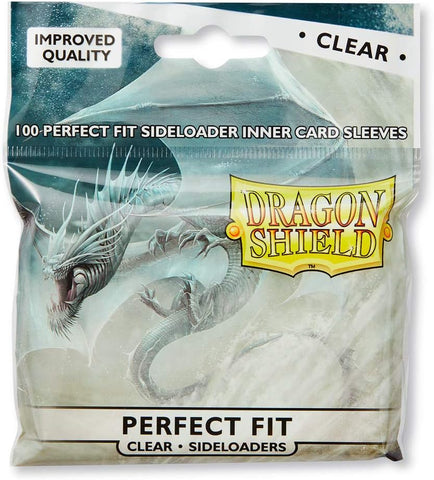 Dragon Shield: Standard Size 100ct Inner Sleeves - Perfect Fit Sideloader (Clear 'Naluapo')