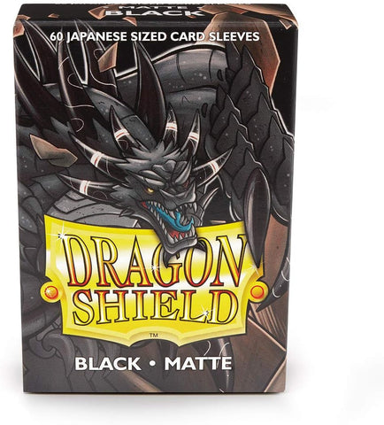 Dragon Shield: Japanese Size 60ct Sleeves - Black (Matte)
