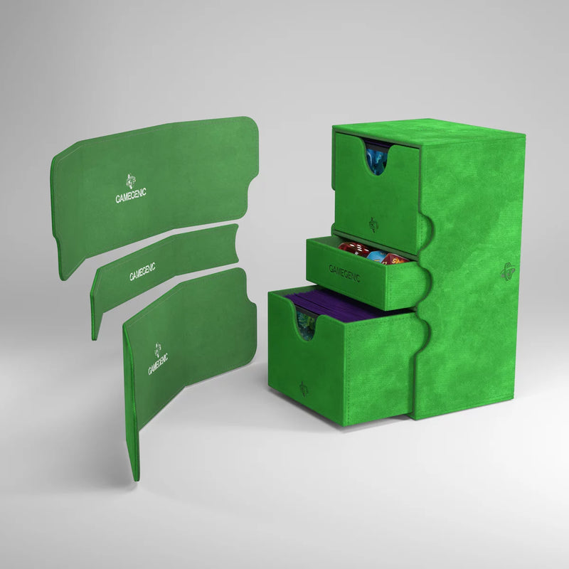 Gamegenic Stronghold 200+ XL Convertible Green Deck Box