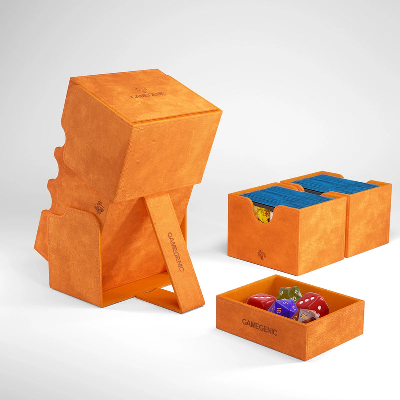 Gamegenic Stronghold 200+ XL Convertible Orange Deck Box