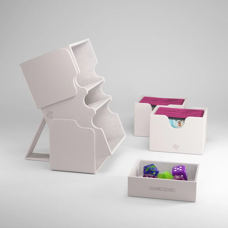 Gamegenic Stronghold 200+ XL Convertible White Deck Box