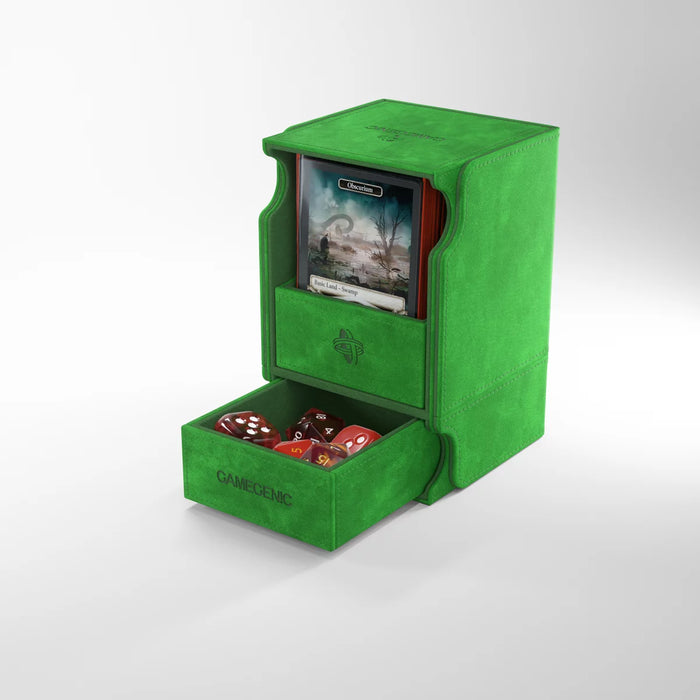 Gamegenic - Watchtower 100+ XL Convertible Green Deck Box