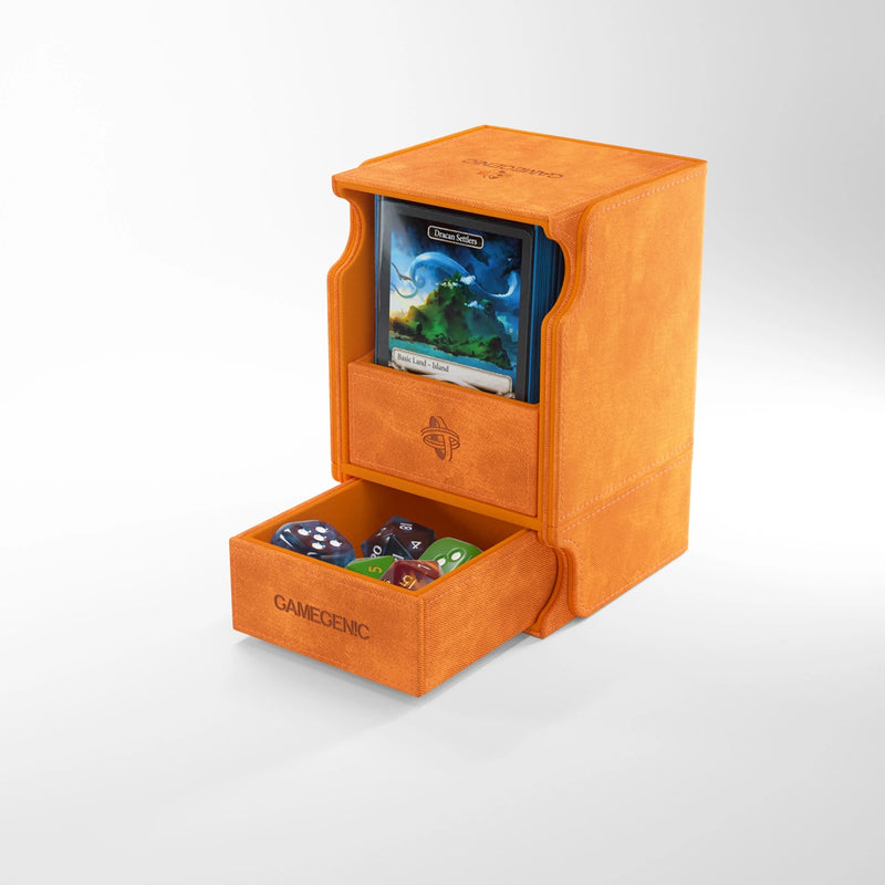 Gamegenic - Watchtower 100+ XL Convertible Orange Deck Box