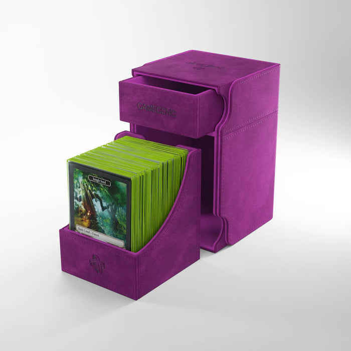 Gamegenic - Watchtower 100+ XL Convertible Purple Deck Box