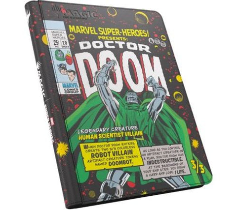 GameGenic 9 Pocket Magic Marvel Doctor Doom Zip-Up Album Binder