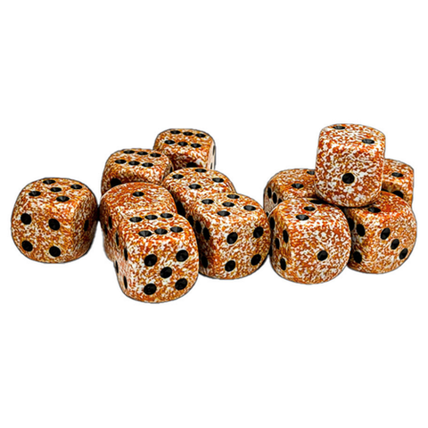 Chessex Speckled Rust 36d6 Dice Set — 12mm Six-Sided