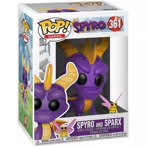 Funko Pop! Games: Spyro the Dragon - Spyro with Sparx #361 Vinyl Figure