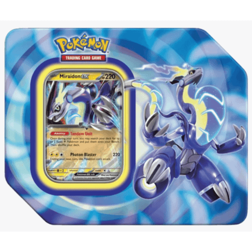 Pokémon Paldea Legends Miraidon Tin | 5 Booster Packs