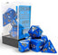 Chessex Polyhedral Dice Set: Brush Wavebreak (7 Dice)