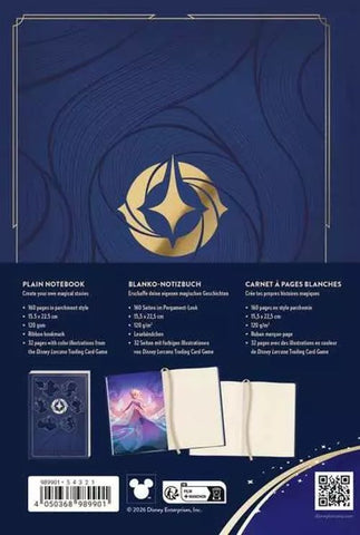 Disney Lorcana: Notebook Journal Diary 160 Pages with Ribbon Bookmark