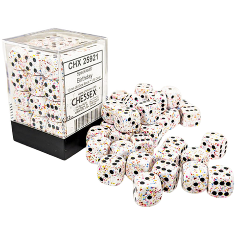 Chessex Speckled Birthday 36d6 Dice Set — 12mm Six-Sided
