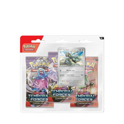 Pokémon Scarlet & Violet: Temporal Forces - 3-Pack Blister (Cyclizar)