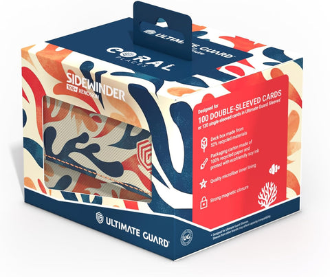 Ultimate Guard - Sidewinder 100+ Xenoskin - 2025 Exclusive “Coral Places” - Mellow Sea Deck Box