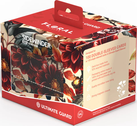Ultimate Guard - Sidewinder 100+ Xenoskin - “Floral Places” - Autumn Heath Deck Box