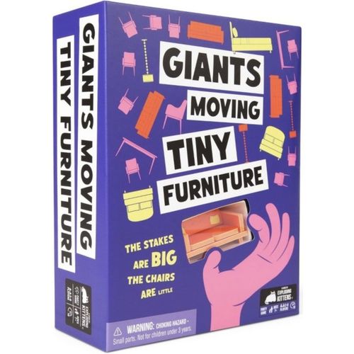Giants Moving Tiny Furniture Board Game — Exploding Kittens