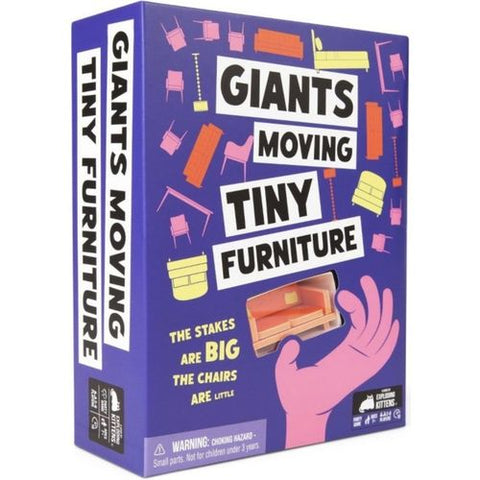 Giants Moving Tiny Furniture Board Game — Exploding Kittens