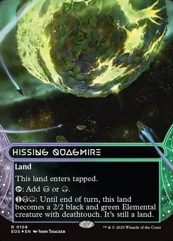 Hissing Quagmire (0109) (Borderless) (Galaxy Foil) [Edge of Eternities: Stellar Sights]