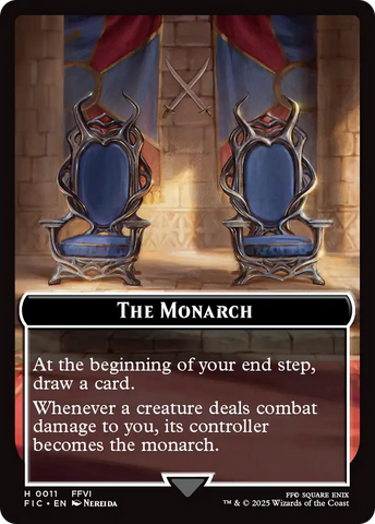The Blackjack // The Monarch Double-Sided Token [FINAL FANTASY Commander Tokens]