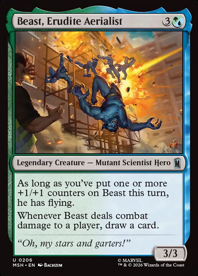 Beast, Erudite Aerialist [Marvel Super Heroes]