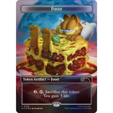 マジック：ザ・ギャザリング secret Lair LASAGUNA FOOD TOKEN foil MTG Secret Lair Lasagna Food Token Foil | Magic: The Gathering