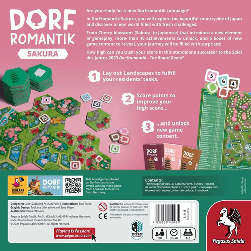 Pegasus Spiele Dorfromantik: Sakura Board Game (1-4 Players)