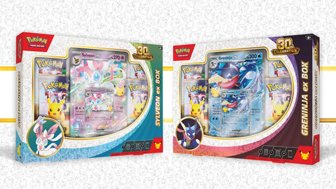 Pokemon: 30th Celebration Greninja ex Box and Tech Sticker Collection