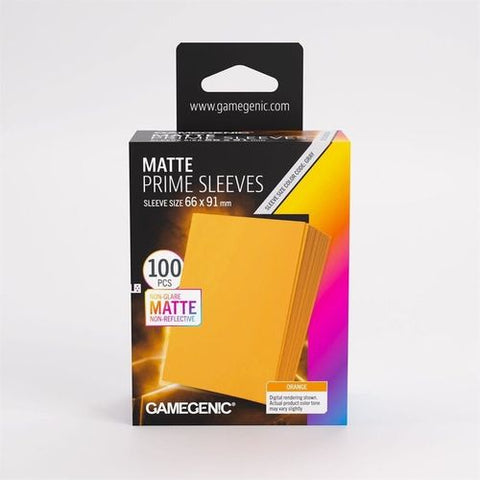 Gamegenic Prime Matte Non-Glare Sleeves — Orange | Standard Size