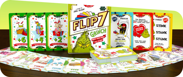 USAopoly Flip 7: Grinch Edition Card Game