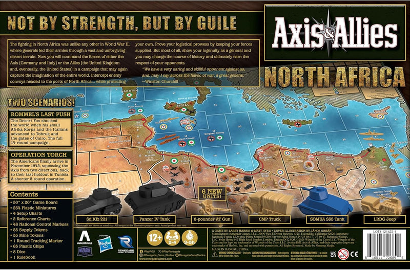 Axis & Allies: North Africa - WWII Strategy Game [Board Game]